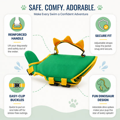 🐾Dinosaur Dog Life Jacket