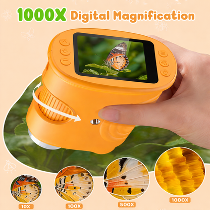 🐞🔬Kids Digital Microscope – Handheld Pocket Microscope for Young Explorers & STEM Learning