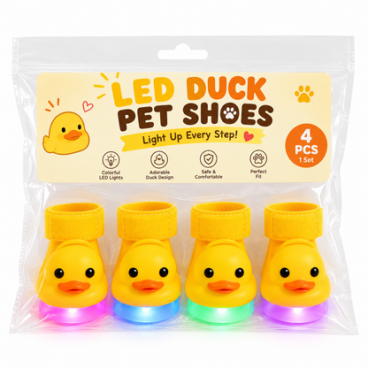 🐥 DuckGlow™ LED Pet Shoes – Make Every Step Fun & Adorable😻