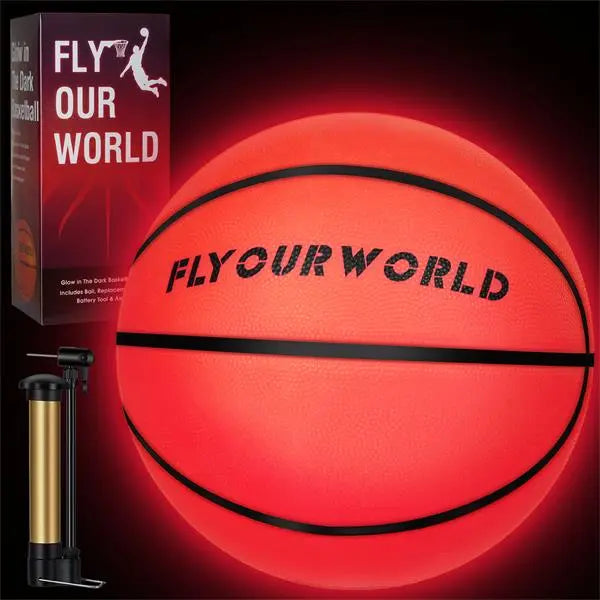 🏀💡 LIGHT UP LED BASKETBALL – GLOW IN THE DARK SIZE 7
