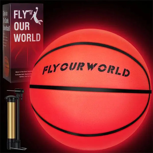 🏀💡 LIGHT UP LED BASKETBALL – GLOW IN THE DARK SIZE 7