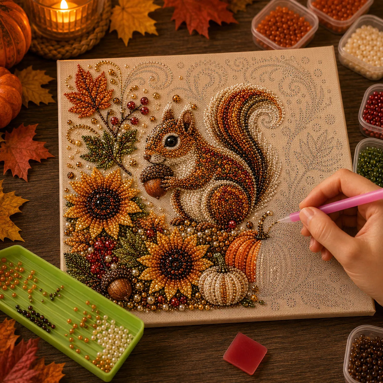 🐿️ Cozy Fall Squirrel