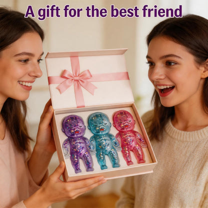 ✨ Squeeze Away Stress with the Cutest Glitter Squishy Baby!