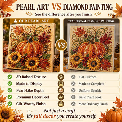 🍂💎 Autumn Pearl Painting Kit – Relaxing DIY Craft to Create Sparkling Fall Artwork 🖌️