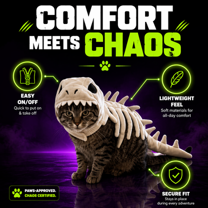 🦖FLASH SALE: GLOW-IN-THE-DARK DINO PET COSTUME — JUST $49.99!🦖
