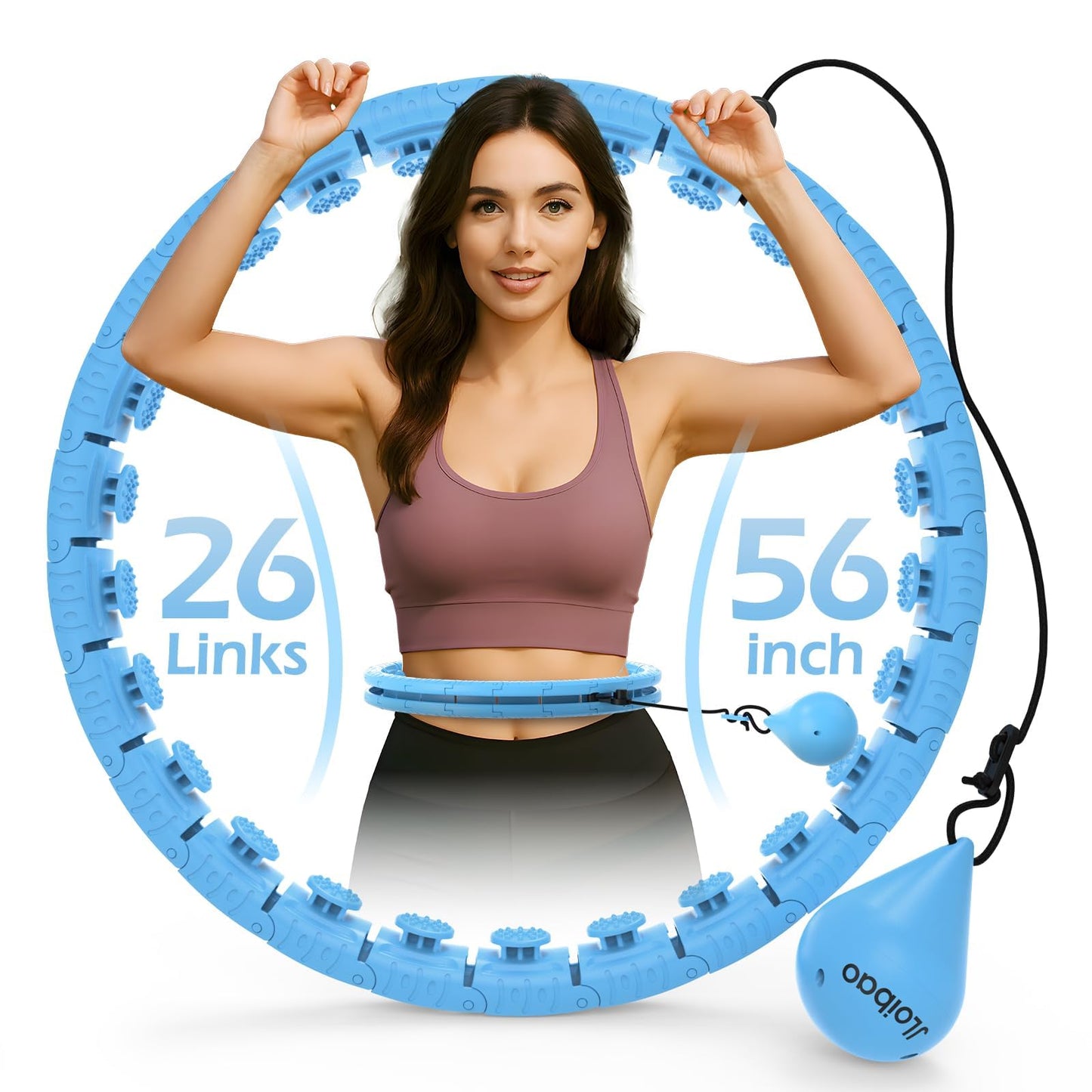 Adjustable Weighted Smart Fitness Hoop Full Transformation Kit