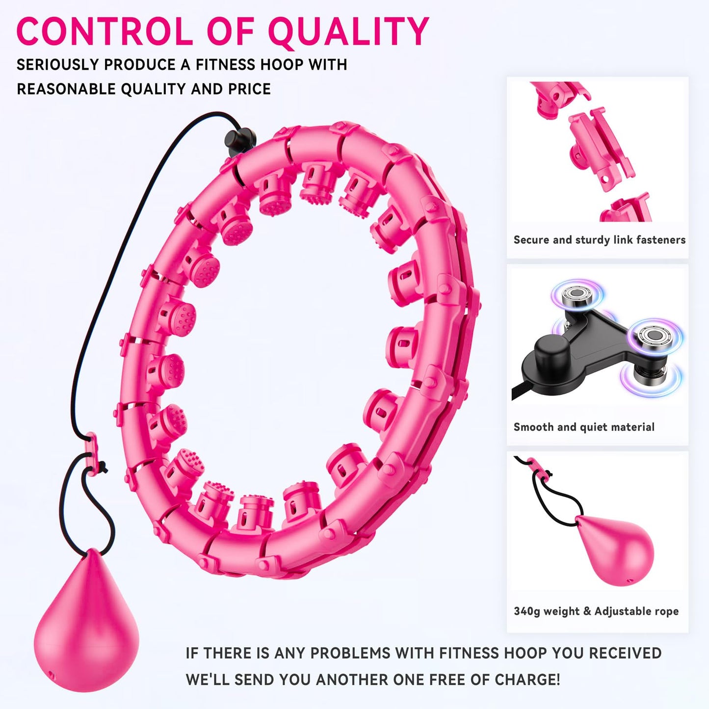 Adjustable Weighted Smart Fitness Hoop Full Transformation Kit