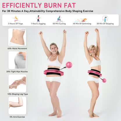 Adjustable Weighted Smart Fitness Hoop Full Transformation Kit
