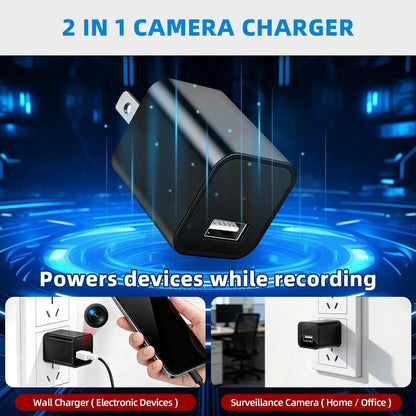 SafePlug™ Smart Security Camera Charger – 1080P HD Home Monitoring Without WiFi