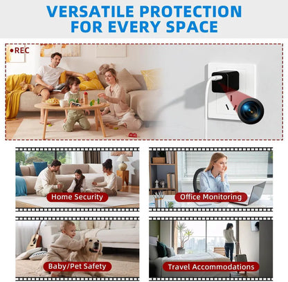 SafePlug™ Smart Security Camera Charger – 1080P HD Home Monitoring Without WiFi