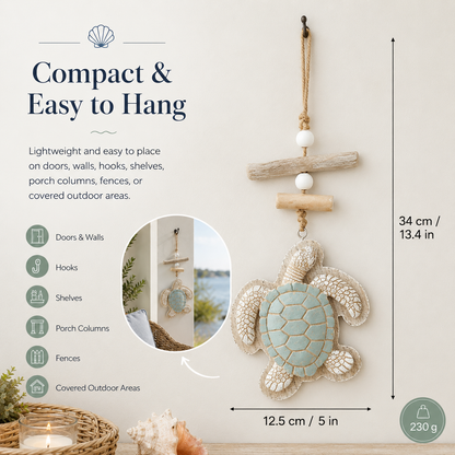 🐢Lighted Coastal Sea Turtle Wall Decor with Remote