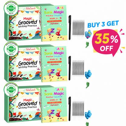 💥📚MagicBook | Kids Practice Copybook Set (4Pcs/Set)