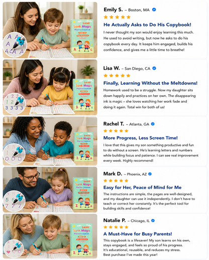 💥📚MagicBook | Kids Practice Copybook Set (4Pcs/Set)