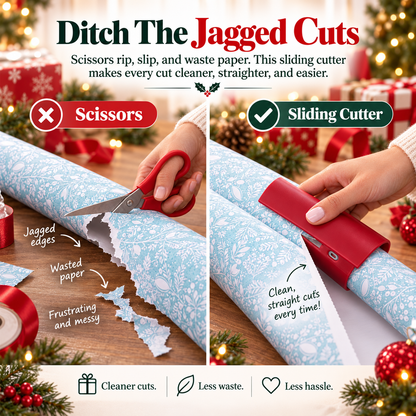 Easy Slide Gift Wrap Cutter – Wrap Faster, Cut Cleaner