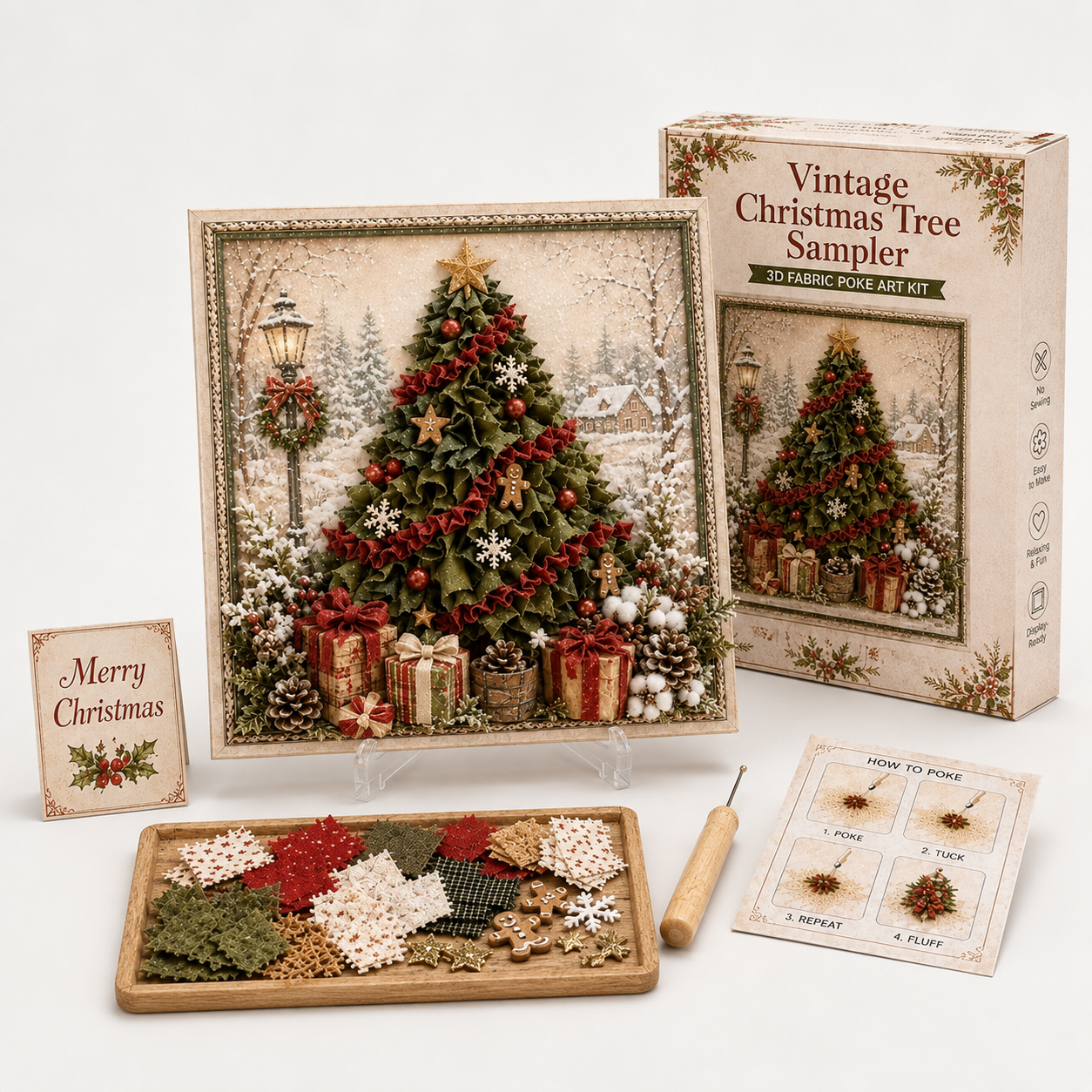Vintage Christmas Tree Sampler