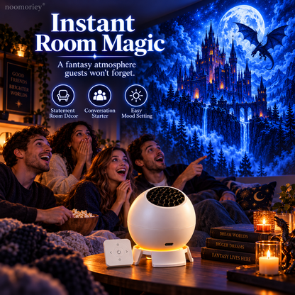 🐉 Dark Fantasy Dragon Room Projector – Immersive Castle, Forest & Frozen World Light