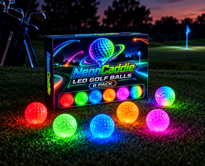 🔥Christmas Sale🎁NeonCaddie™ LED Golf Balls - 6 Pack