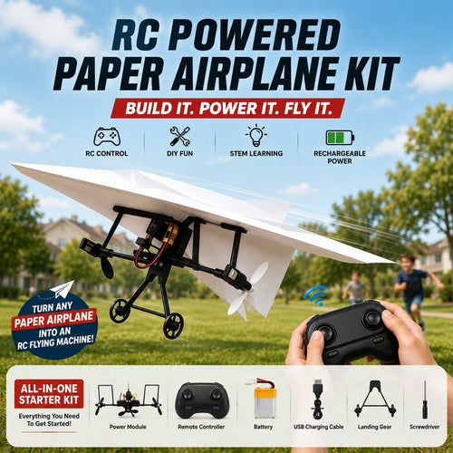 ✈️RC Powered Paper Airplane Kit – Build, Control & Fly Your Own Plane