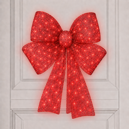 🔥🎄 48-Inch Lighted Christmas Bow 🎀