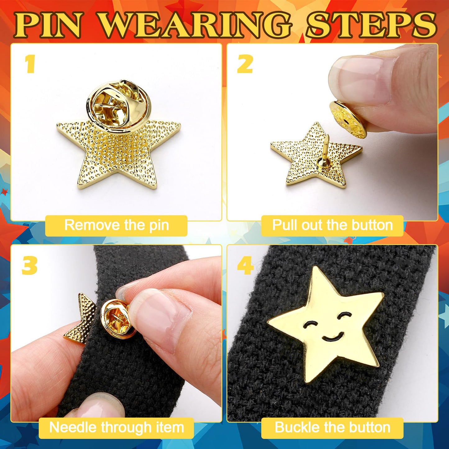🎉 Holiday Patriotic Special: Bulk Gold Star Lapel Pins