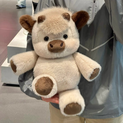 Cute Running Scottish Highland Cow Stuffed Animal