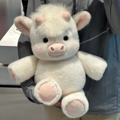 Cute Running Scottish Highland Cow Stuffed Animal
