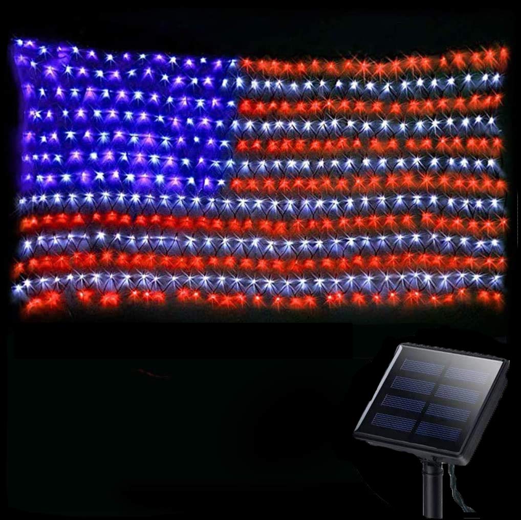 Holiday Special: Patriotic American Flag LED Net Lights