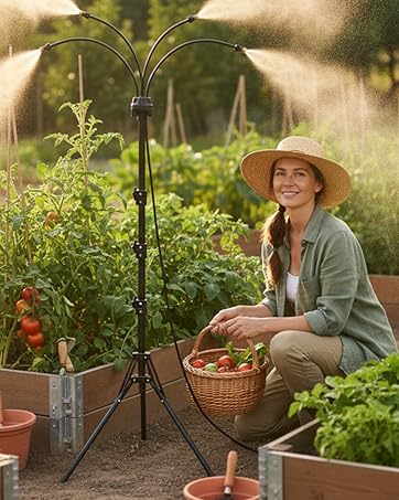 Upgraded Standing Misters for Outside Patio, 6FT