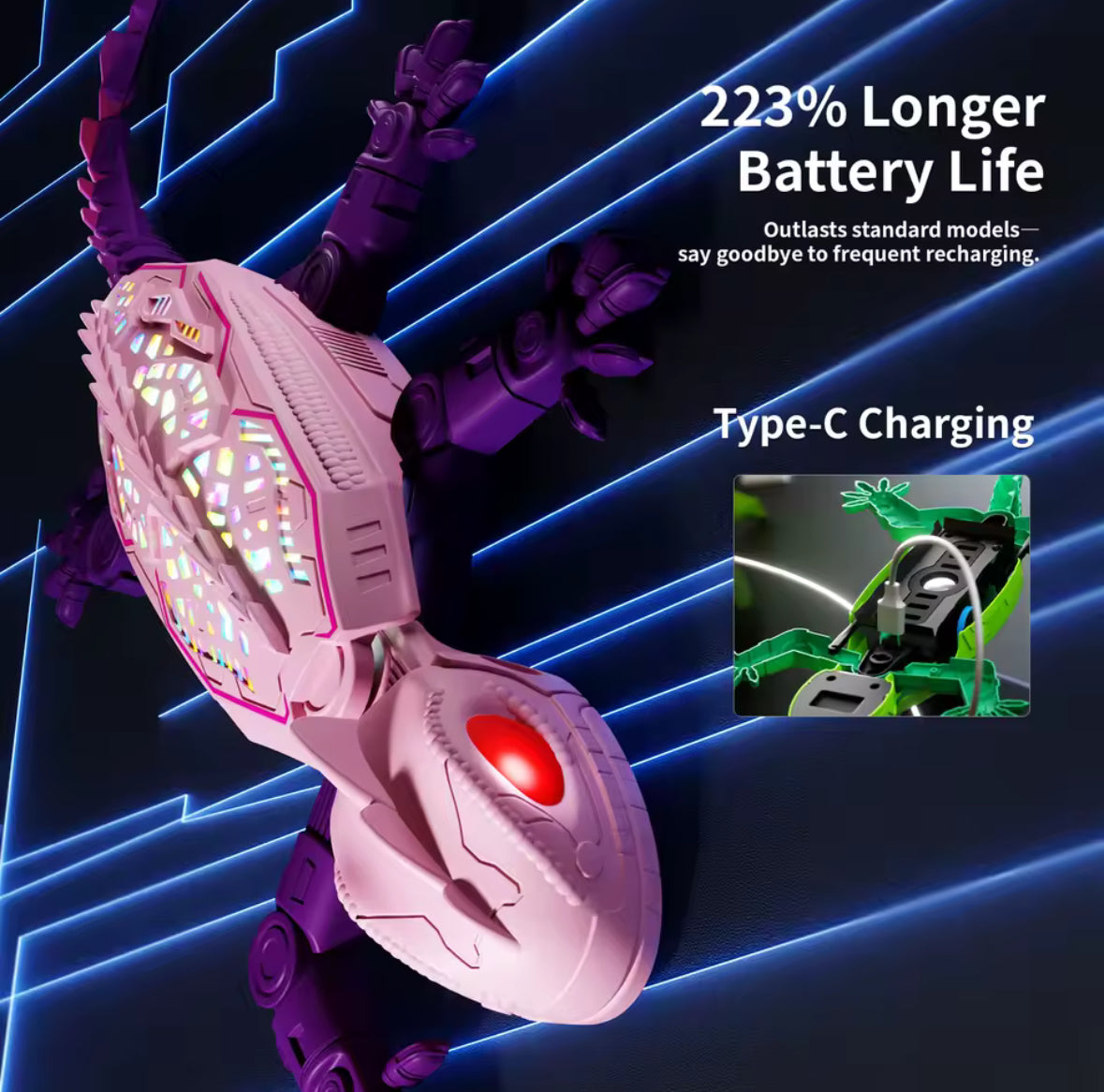 Remote Control Wall Climbing Lizard Toy — Ceiling & Floor Crawler