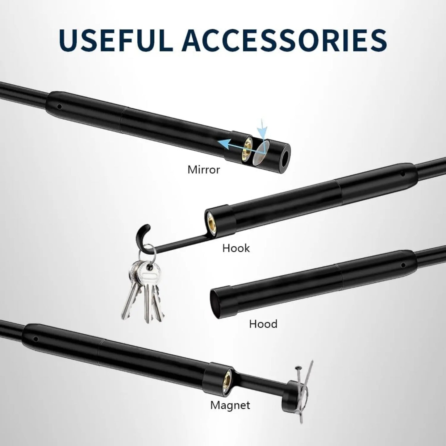 Endoscope Camera with Light - 16.4ft Single Lens