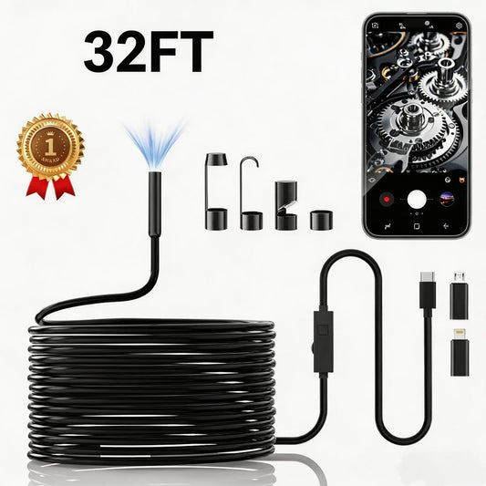Endoscope Camera with Light - 16.4ft Single Lens