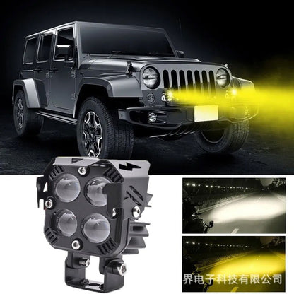 Valors™ 4-Lens High-Power Motorcycle LED Auxiliary Driving Lights