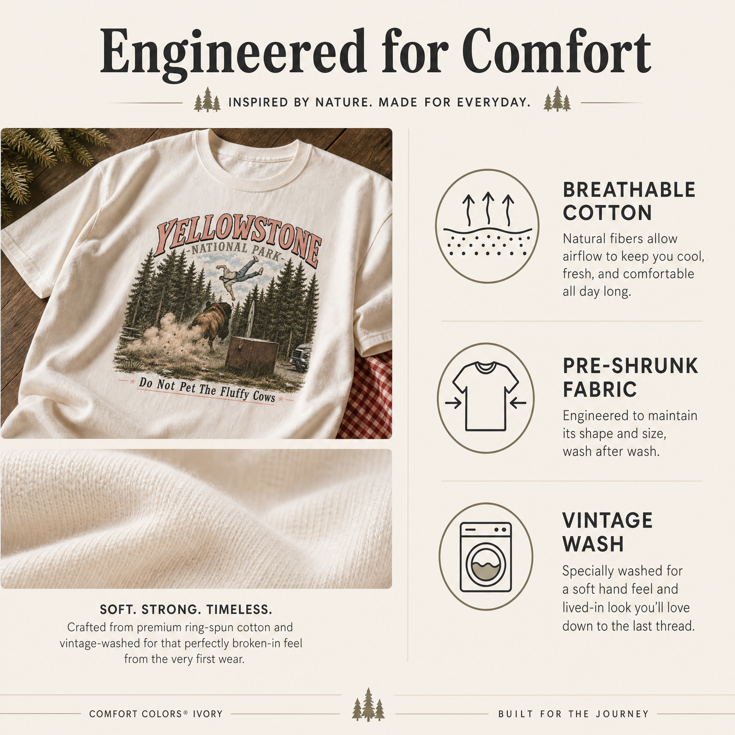 HOLIDAY FLASH SALE: THE "BISON TOSS" COTTON TEE — WEAR THE STORY, SUPPORT THE HERO