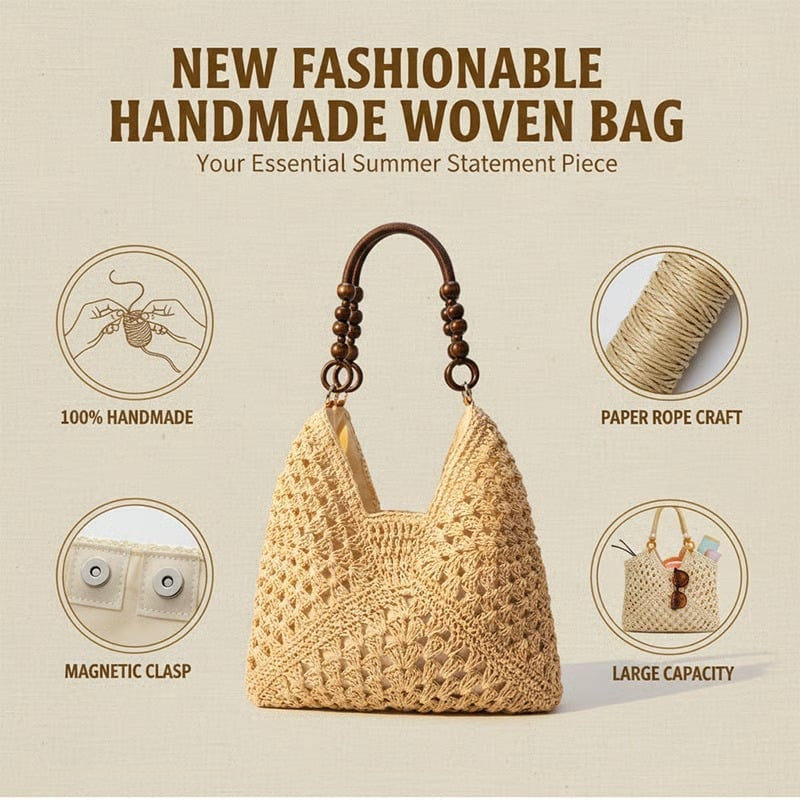 🔥Woven Straw Shoulder Bag