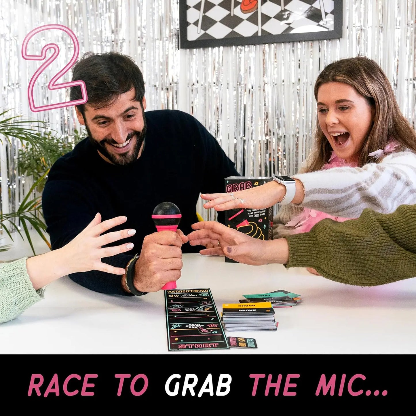 Grab The Mic Music Party Board Game