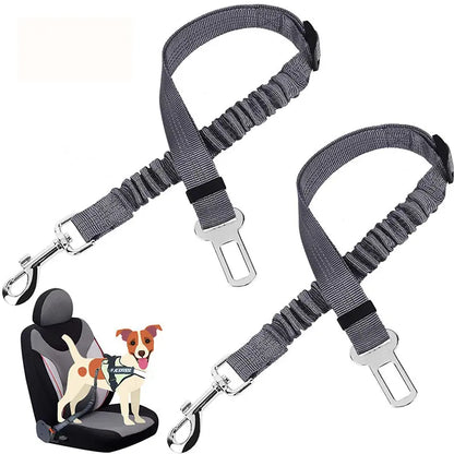 2-Pack Pet Car Seat Belt Dog Leash