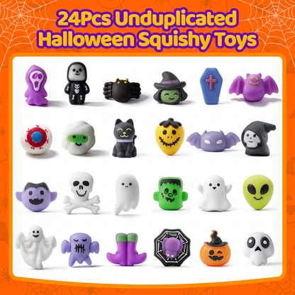 🎃👻Halloween Advent Calendar 2026|24 Days Mochi Squishy Toys Countdown Calendar for Kids