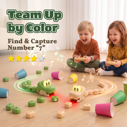 🐍🎮2 Pack Magnetic Snake Game, RC Eating Snake Toys for Kids