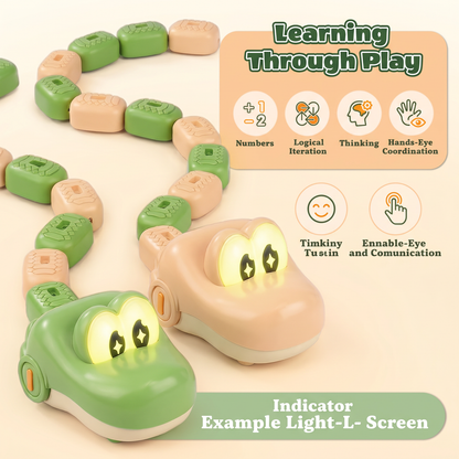 🐍🎮2 Pack Magnetic Snake Game, RC Eating Snake Toys for Kids