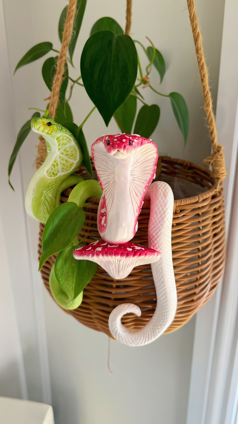 Mushroom Cobra  Potted Plant Hanger