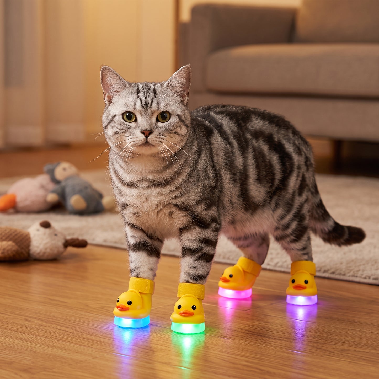 🐥 DuckGlow™ LED Pet Shoes – Make Every Step Fun & Adorable😻