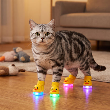 🐥 DuckGlow™ LED Pet Shoes – Make Every Step Fun & Adorable😻