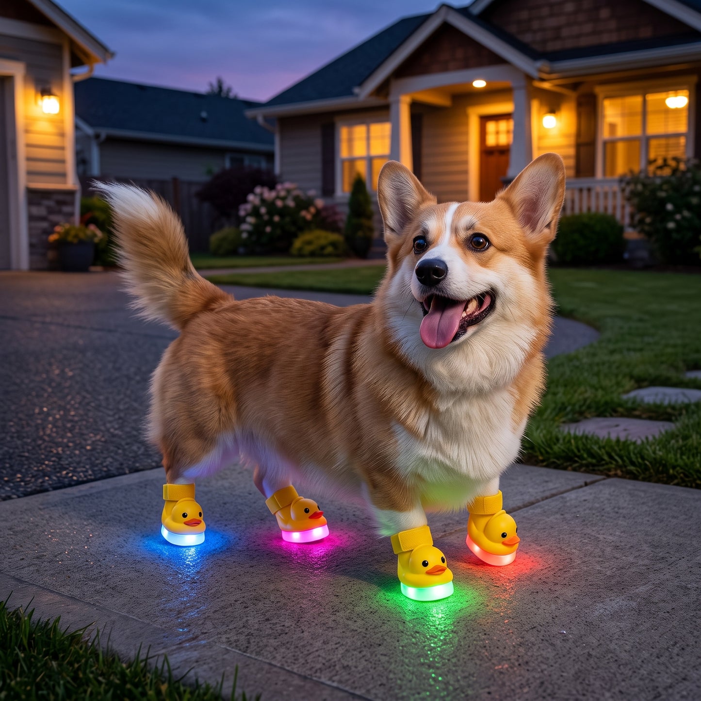 🐥 DuckGlow™ LED Pet Shoes – Make Every Step Fun & Adorable😻