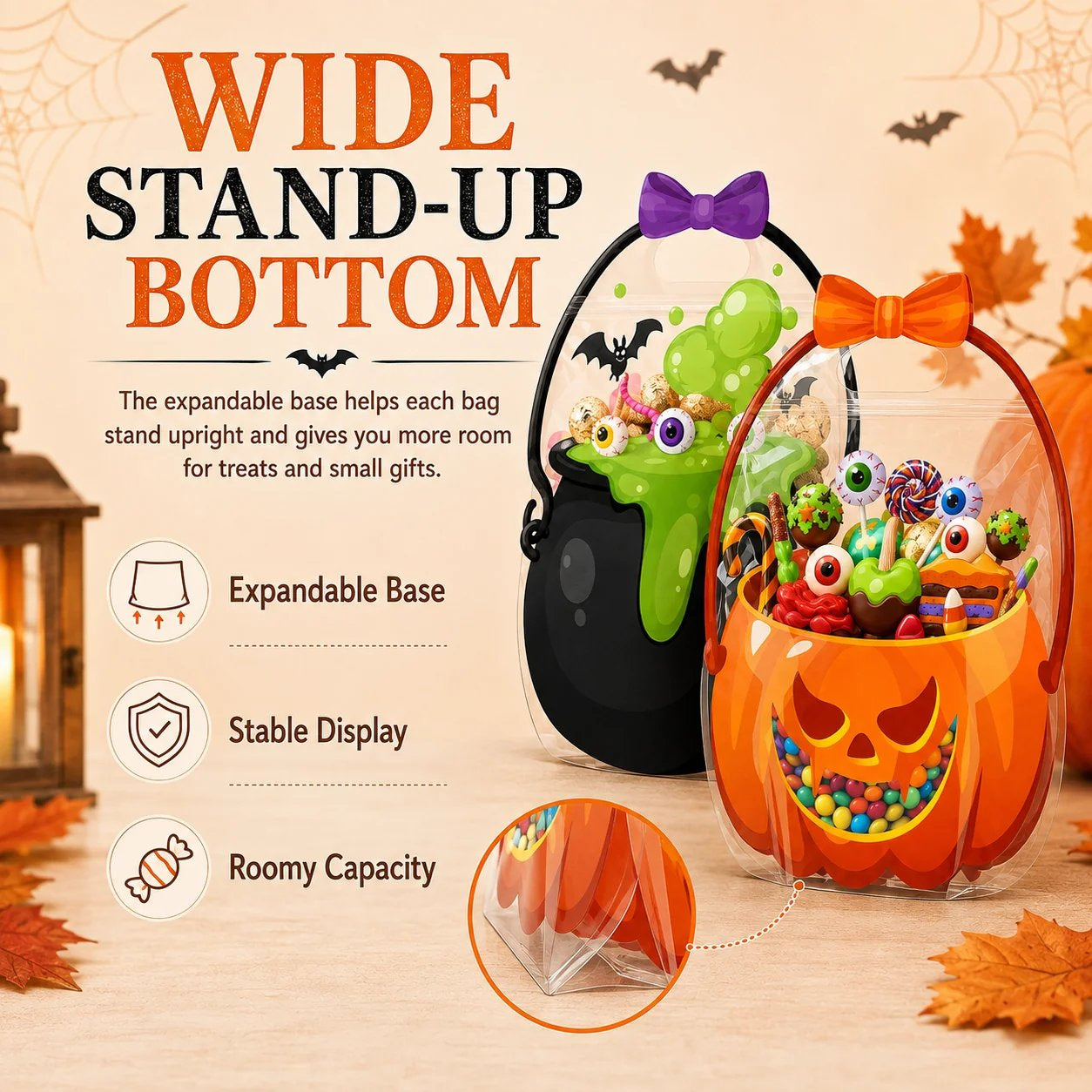 🎃Halloween Plastic Goodie Bags