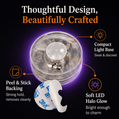 🎃8 Pack Halloween LED Silhouette Wall Light Stickers