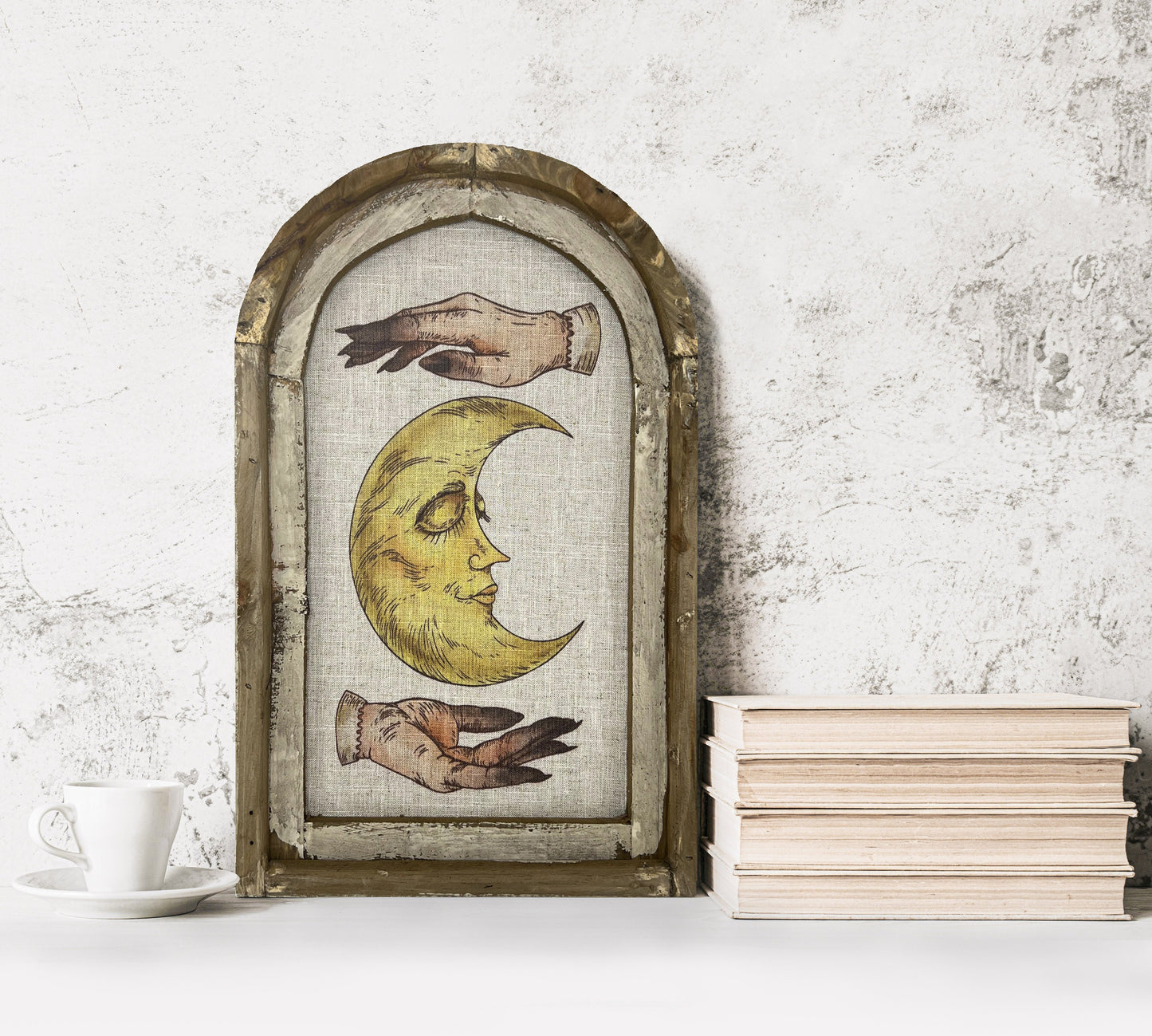 Sun Wall Art | 14" x 22" | Celestial Decor | Eclectic Wall Decor | Psychic | Mystic Hands | Zodiac