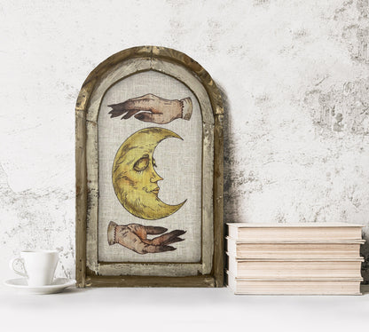 Sun Wall Art | 14" x 22" | Celestial Decor | Eclectic Wall Decor | Psychic | Mystic Hands | Zodiac