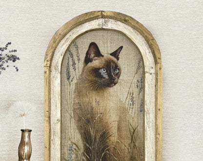 🐈‍⬛Eclectic Wall Art | Handmade Framed Cat Art |14" x 22"