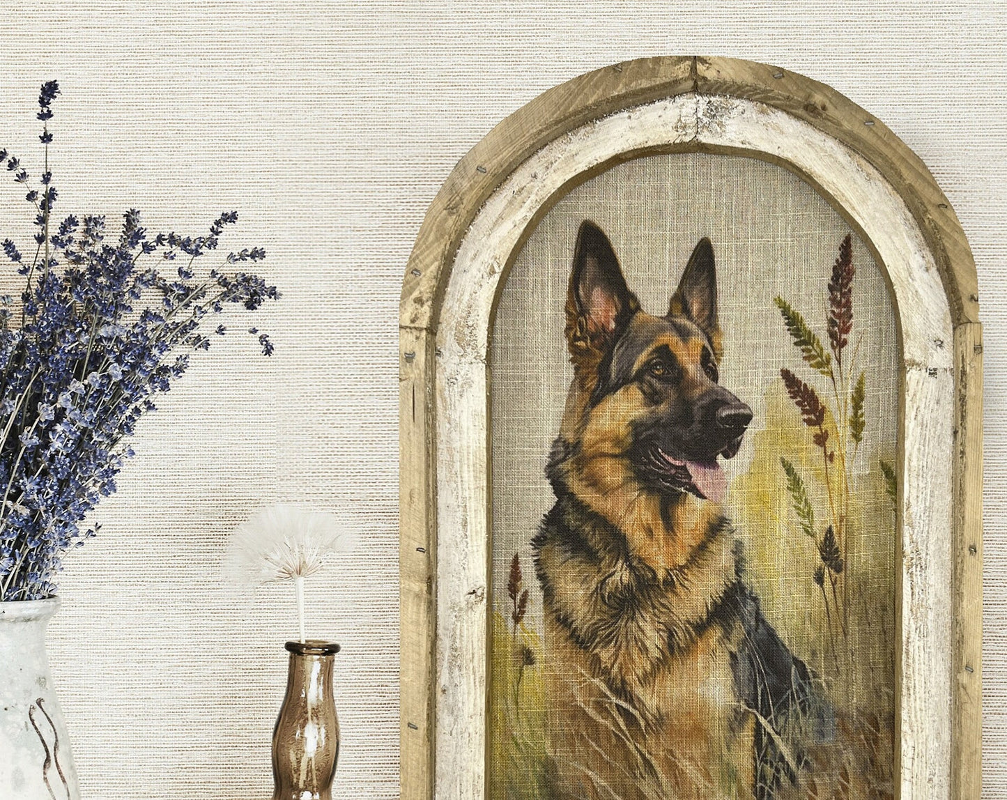 🐕Yellow Lab Framed Art Print | Watercolor Labrador Gift | Handmade Framed Dog Art | 14in *22in