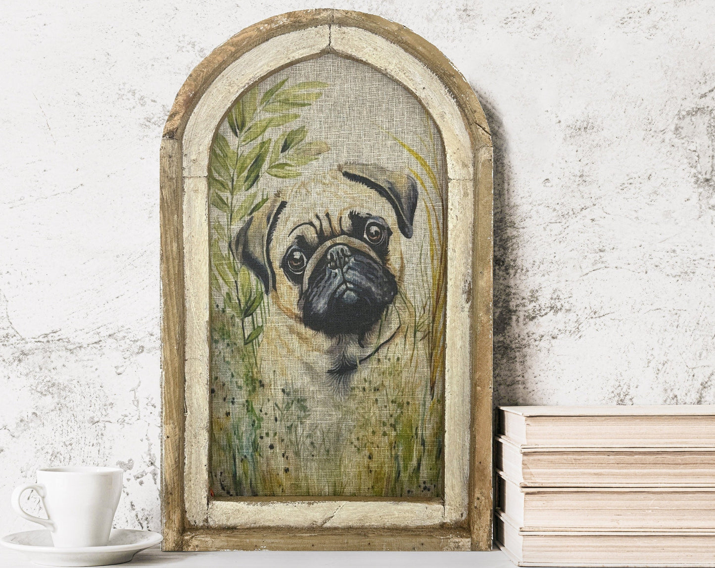 🐕Yellow Lab Framed Art Print | Watercolor Labrador Gift | Handmade Framed Dog Art | 14in *22in
